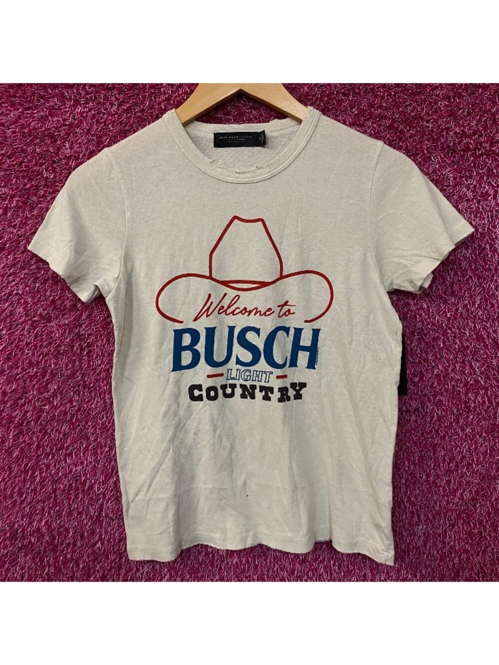 Welcome to Busch Light Country Cowboy Hat Women's T-Shirt Medium